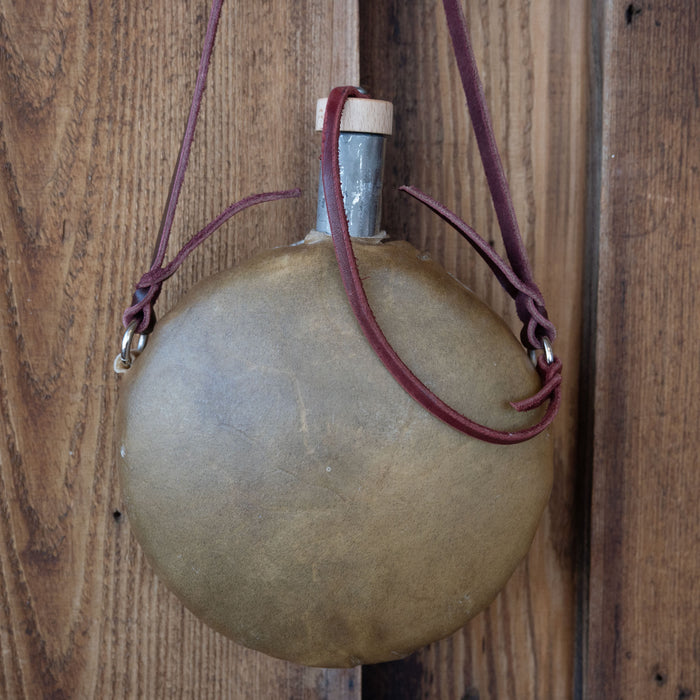 Bill Elliott Handmade Rawhide Canteen