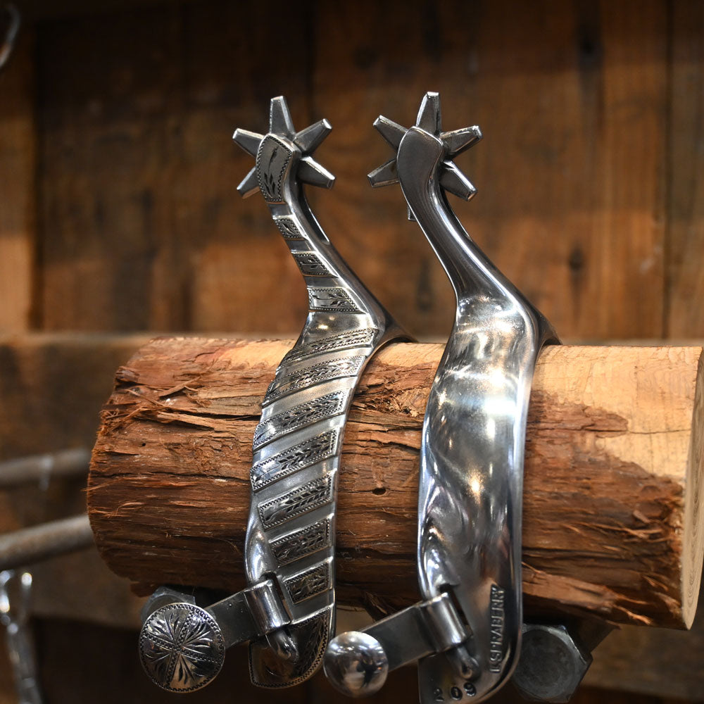 Luke Spraberry -  Silver Mounted Spurs SPUR857