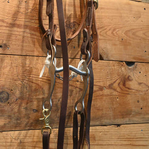 Bridle Rig - Solid Grazing Bit-  SBR124 Sale Barn MISC   