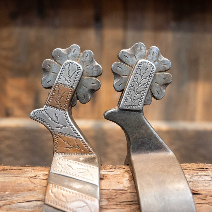 Ray Anderson Silver & Cooper Bars Mounted Spur