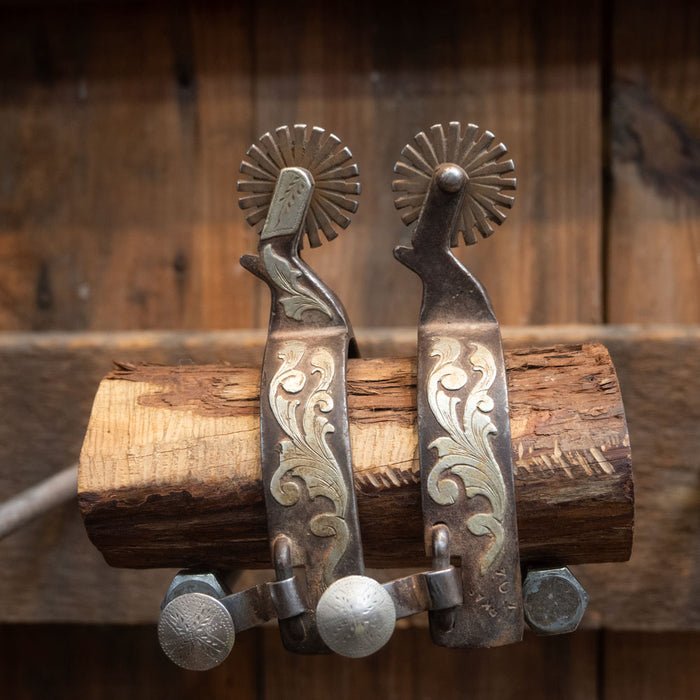 David Farkas Silver Mounted Spurs Tack - Spurs David Farkas
