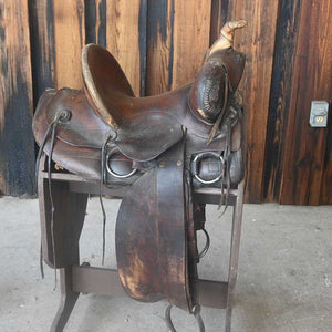 Buckeroo Special!! Western Saddle with Steel Oxbows    _CA835 Collectibles Teskey's   