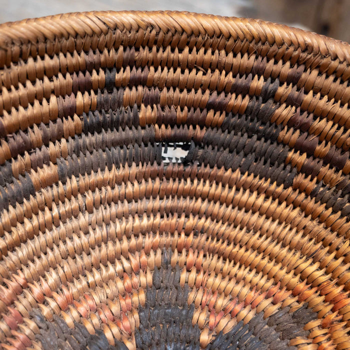 Vintage Apache Hand-Woven Basket