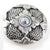 Silver Flower with Rhinestone Concho Tack - Conchos & Hardware - Conchos MISC   