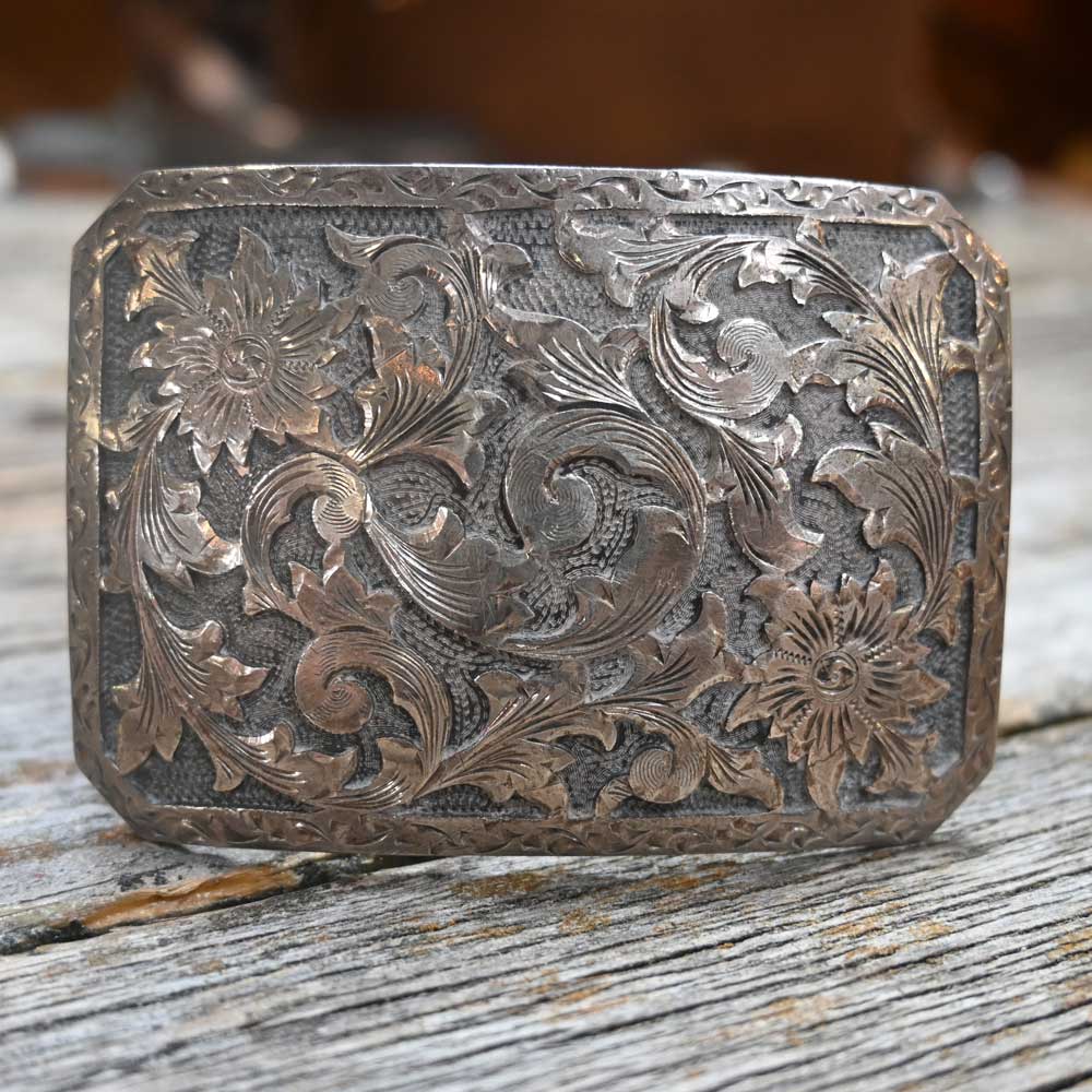 Vintage Western Handmade Sterling Silver  Buckle _CA925 ACCESSORIES - Additional Accessories - Buckles MISC   