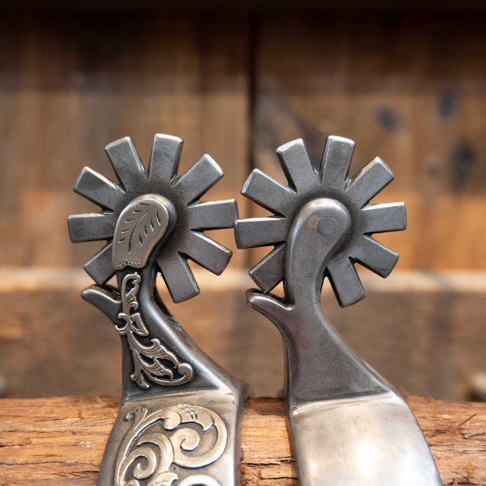 Kerry Kelley Silver Mounted 10pt Spurs