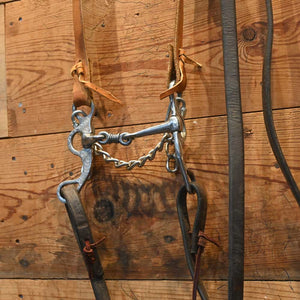 Bridle Rig - Shanked 3 piece with Dogbone Bit  SBR388 Sale Barn MISC   