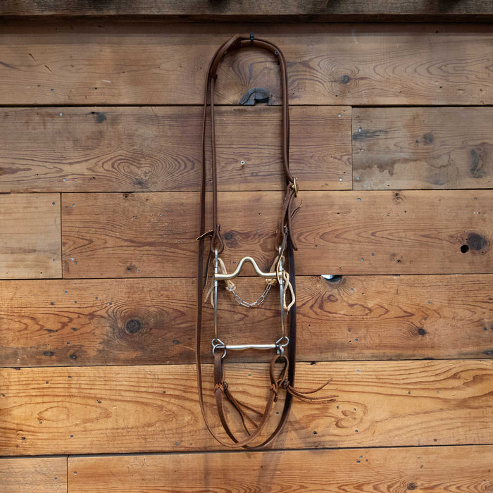 Quick Bit Brass Port Bridle Rig w/ Single Ear Headstall