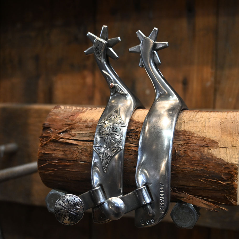 Luke Spraberry -  Silver Mounted Spurs SPUR857