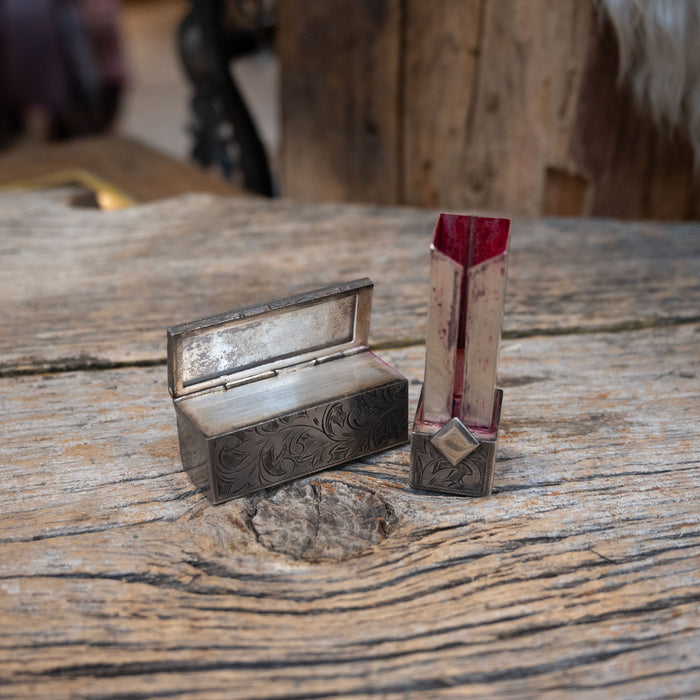 Vintage Bohlin Sterling Silver Lipstick Case 1856