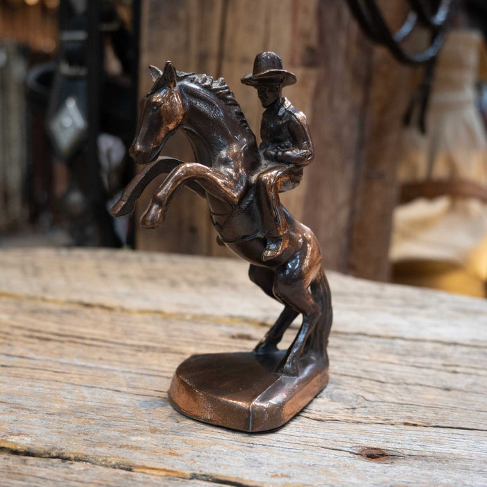 40's - 50's Vintage Bronze Cowboy Statue