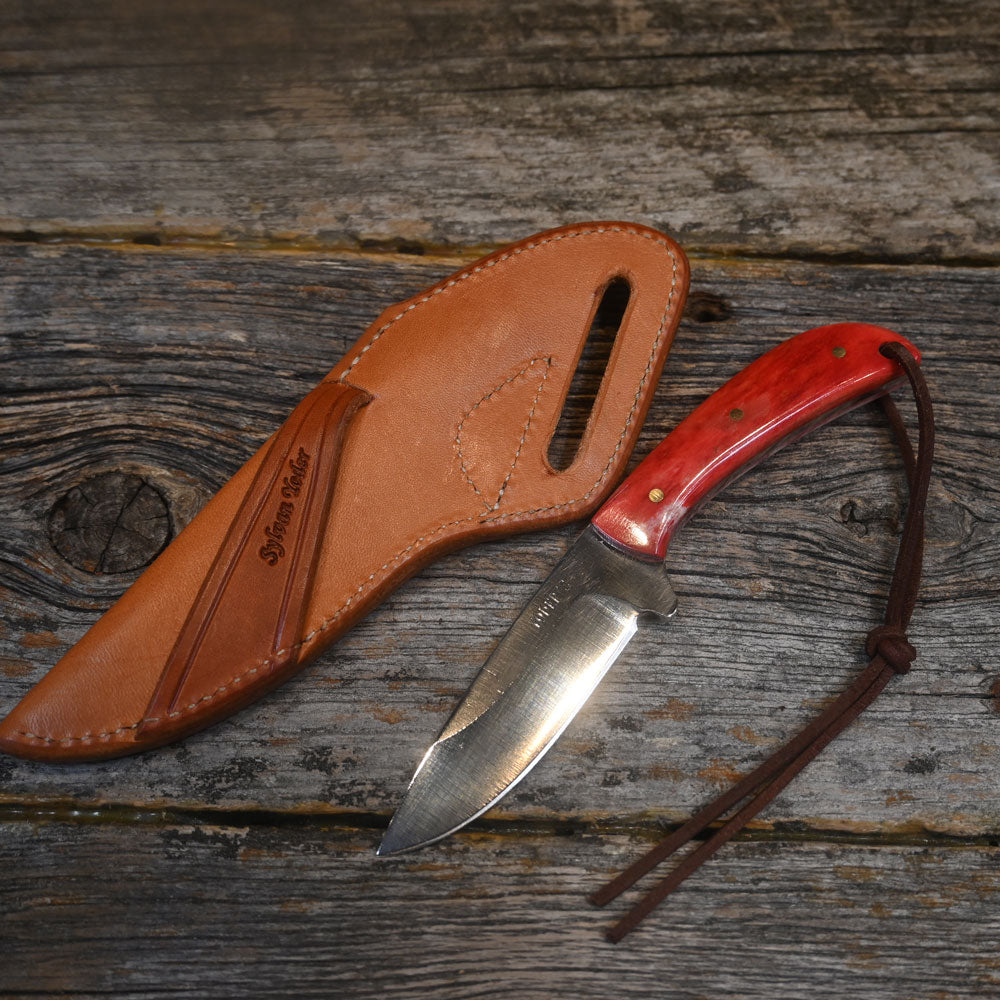 Sylvan Yoder Handmade Knife with Leather Sheath SY005 Knives - Knife Accessories SYLVAN YODER   