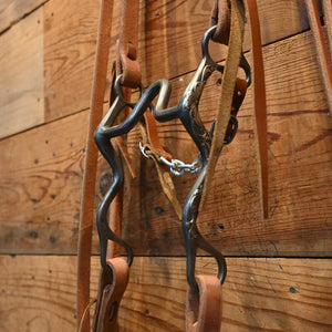 Bridle Rig - B. Anthony Silver Mounted Solid Port Bit - RIG634 Tack - Rigs Brandon Anthony   