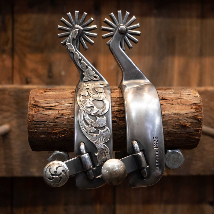 Jameson Silver Mounted 14 Pt. Spurs