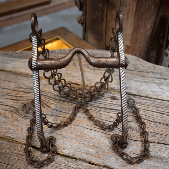 Vintage Spanish Style Silver Inlayed Bit