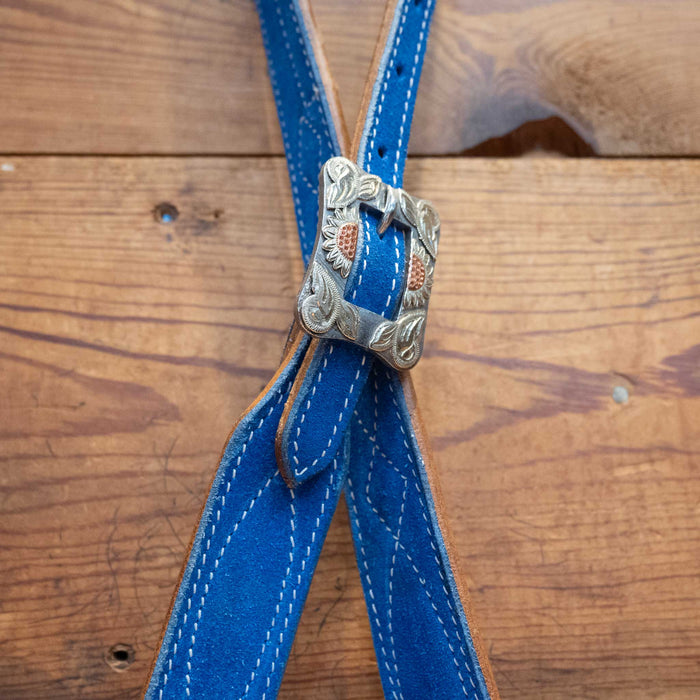 Ocean Blue 3/4" Split Ear Headstall