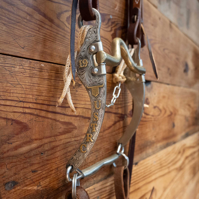 Quick Bit Brass Port Bridle Rig w/ Single Ear Headstall