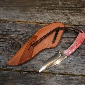 Sylvan Yoder Handmade Knife with Leather Sheath SY005 Knives - Knife Accessories SYLVAN YODER   