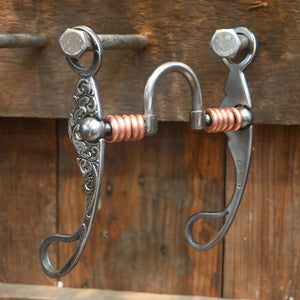 Kamphaus Silver Engraved Correction with Copper Rings Bit TI1010 Tack - Bits Kamphaus   