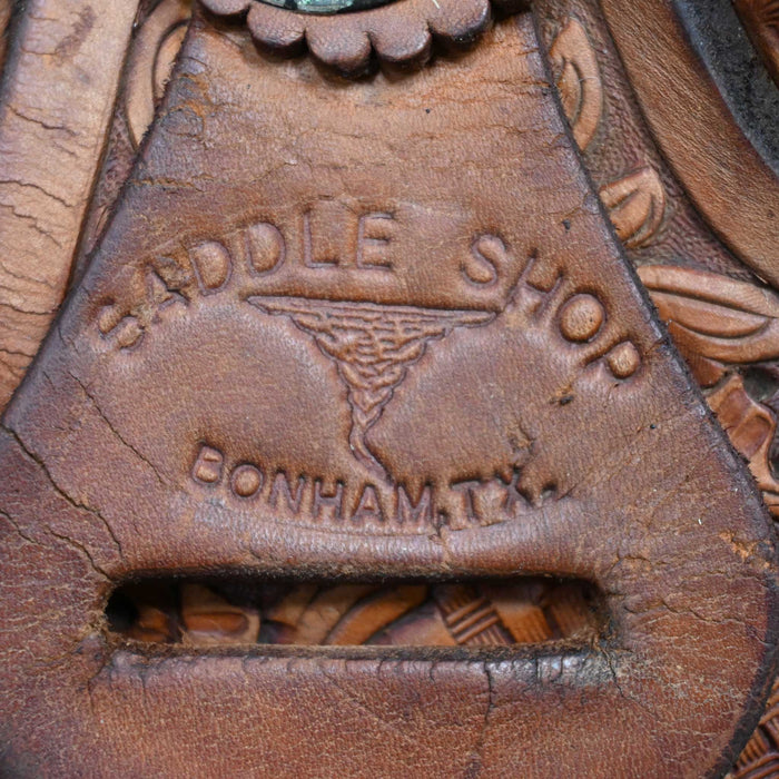 15" USED TWISTER TEAM ROPING SADDLE Saddles - Used Twister Saddle Shop