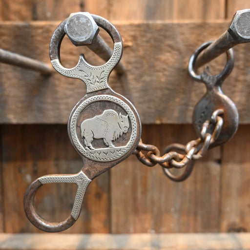 Savage - Silver Mounted Buffalo - Chain Bit Tack - Bits Savage