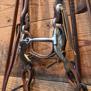 Bridle Rig - Josh Ownbey Cowboy Line Smooth Snaffle Bit RIG928 Tack - Rigs Josh Ownbey Cowboy Line