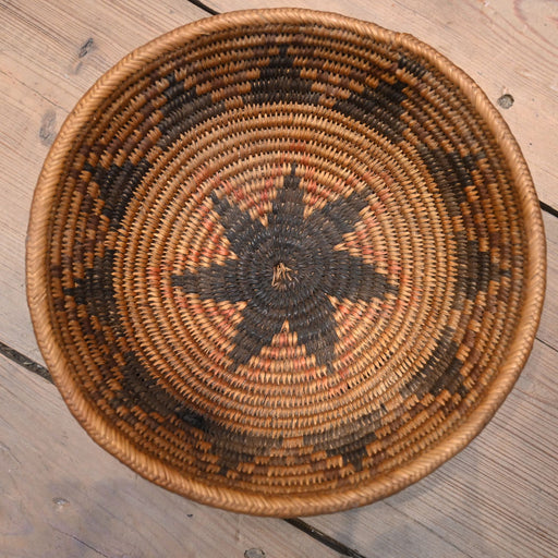 Vintage Apache Hand-Woven Basket Collectibles Teskey's