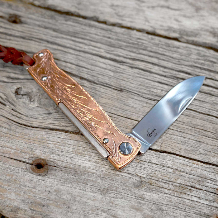 Kamphaus Engraved Copper Pocket Knife Knives Kamphaus