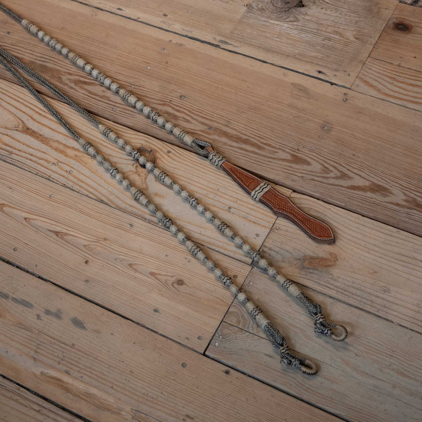 Vaquero Handmade Rawhide Romel Reins Tack - Reins Vaquero