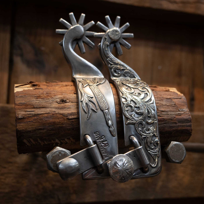Kamphaus Silver Mounted 10pt. Spurs