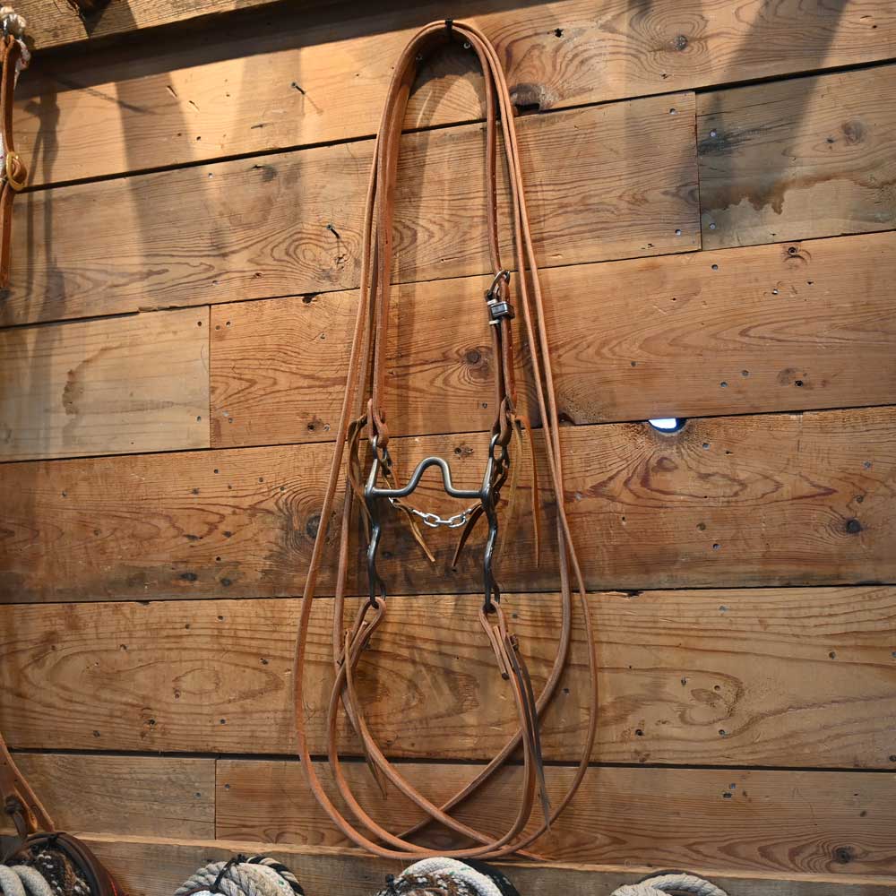 Bridle Rig - B. Anthony Silver Mounted Solid Port Bit - RIG634 Tack - Rigs Brandon Anthony   