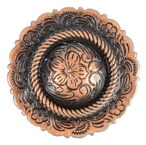 Copper Flower Rope Center Concho Tack - Conchos & Hardware MISC   