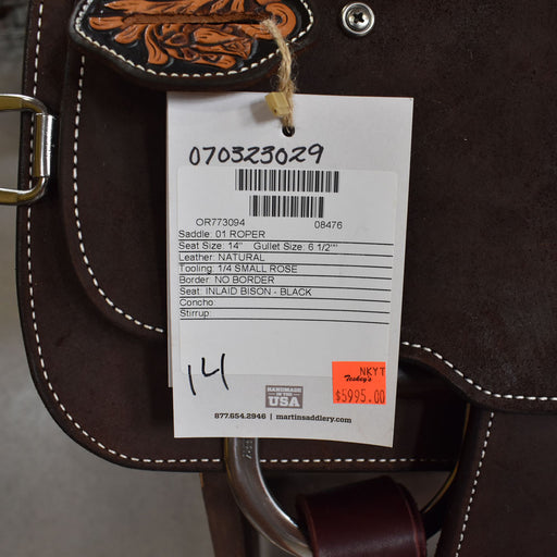 14" MARTIN ROPING SADDLE Saddles - New Martin Saddlery