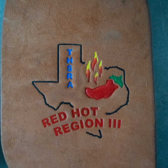 New Trophy Martin Saddlery Fenders Barrel / Cutter - Red Hot Region III Texas Sale Barn Teskey's