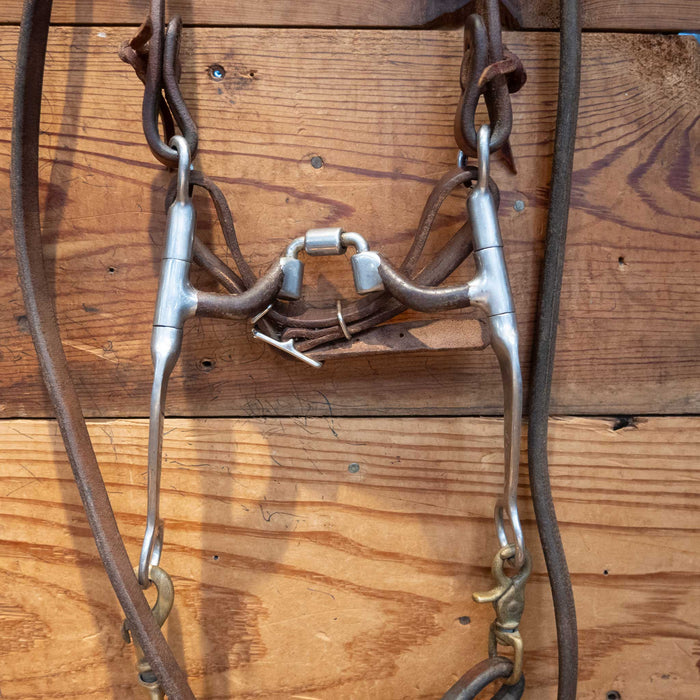 Myler Hinge Port Correction Bit Bridle Rig