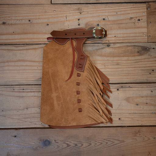 Kid's Brown Roughout Chaps Tack - Chaps & Chinks WLC