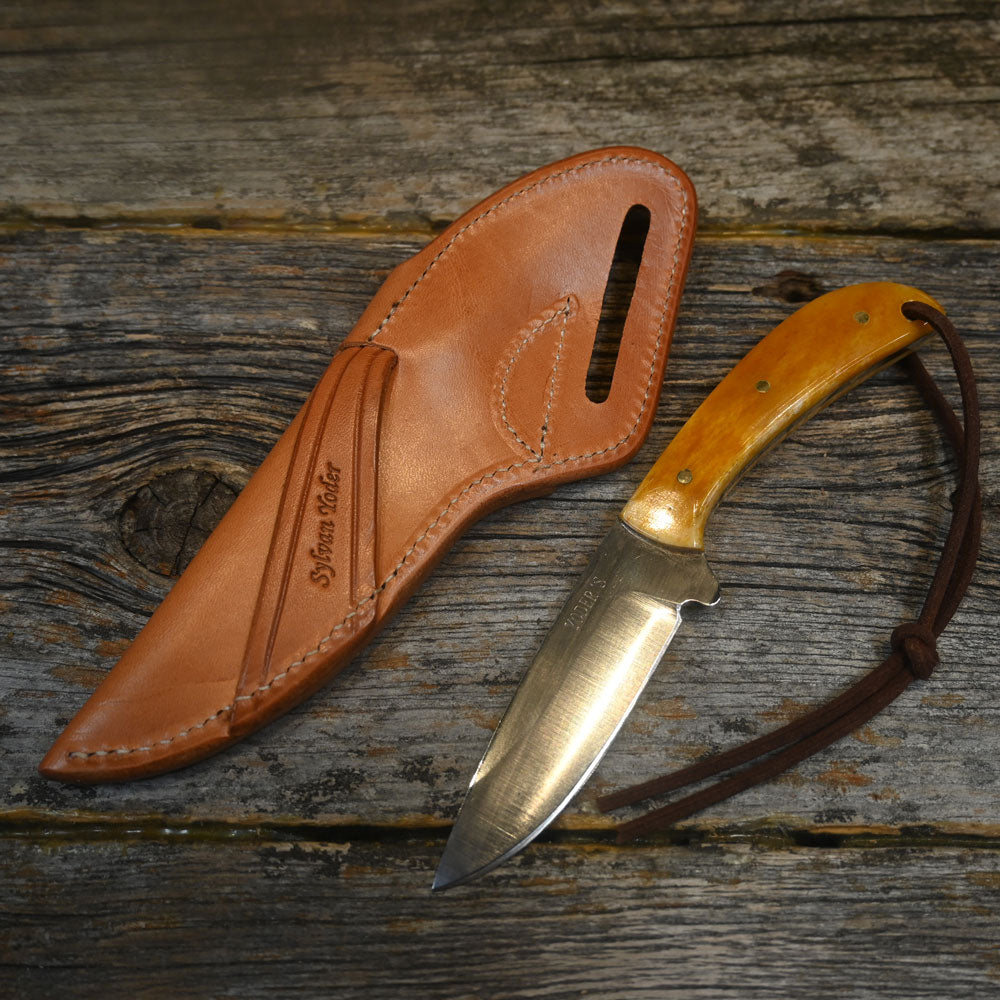 Sylvan Yoder Handmade Knife with Leather Sheath SY006 Knives Sylvan Yoder   