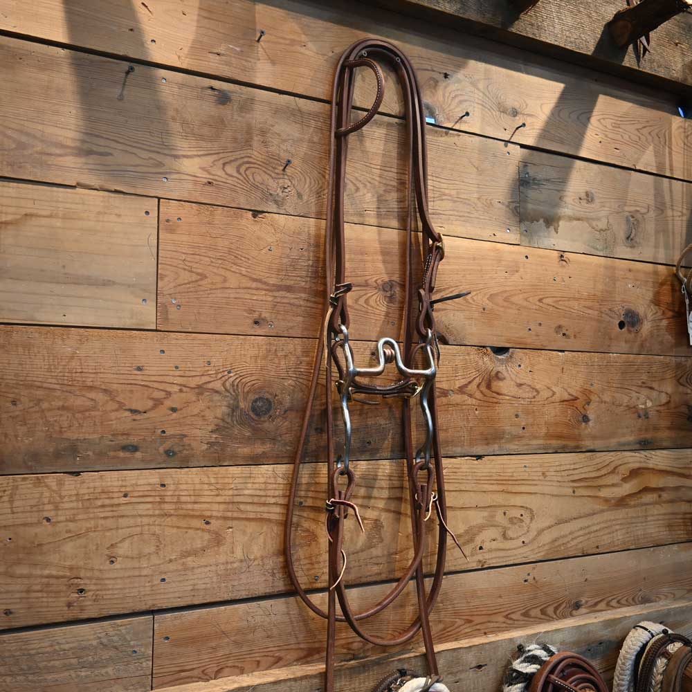 Josh Ownbey Silver Mounted Solid High Port with Roller Bridle Rig Tack - Rigs Josh Ownbey Cowboy Line