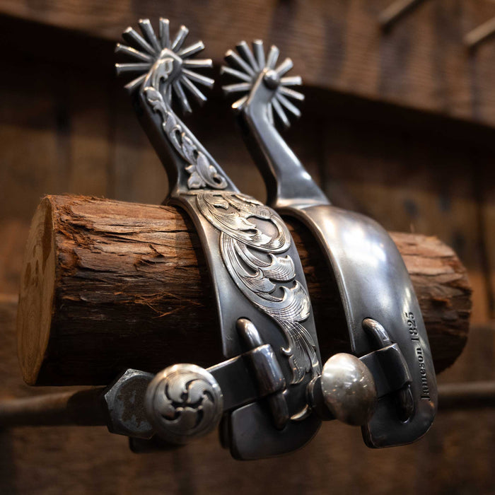 Jameson Silver Mounted 14 Pt. Spurs