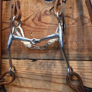 Bridle Rig - Tom Thumb Shanked Snaffle with ALL NEW Leather Rig SBR640 Sale Barn Myler