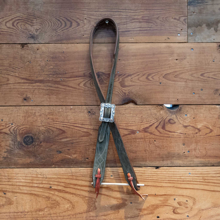Army Green 3/4" Split Ear Headstall