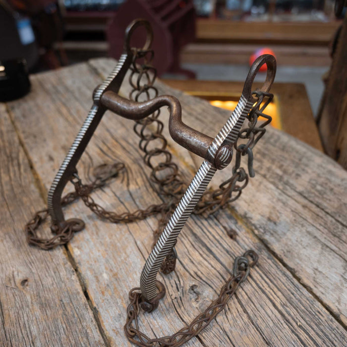 Vintage Spanish Style Silver Inlayed Bit