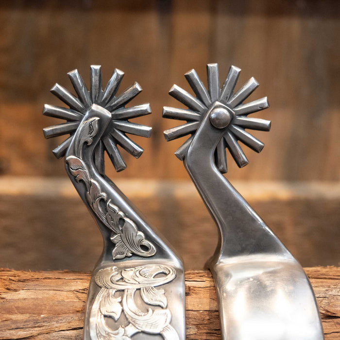 Jameson Silver Mounted 14 Pt. Spurs