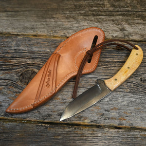 Sylvan Yoder Handmade Knife with Leather Sheath SY006 Knives SYLVAN YODER   