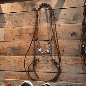 Bridle Rig - Tom Thumb Shanked Snaffle with ALL NEW Leather Rig SBR640 Sale Barn Myler