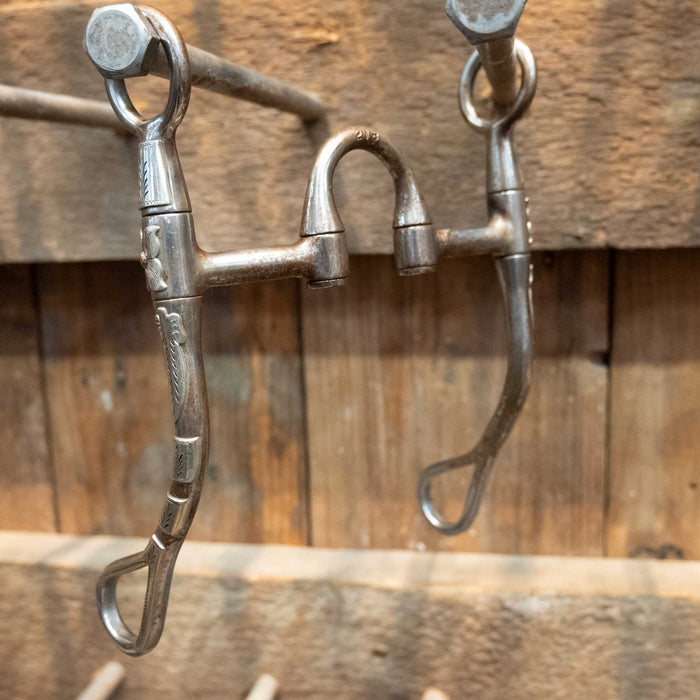 #2567 Edmonds Big Rod Silver Mounted Shanks Bit 1851