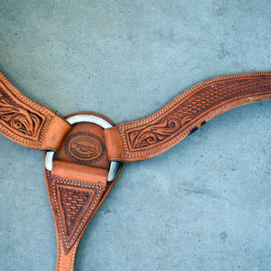 Used Teskey's Tooled Breast Collar Sale Barn Teskey's