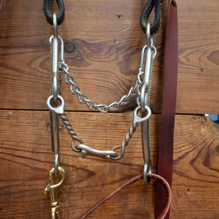 Twisted Wire Dogbone Bridle Rig w/ Single Ear Headstall