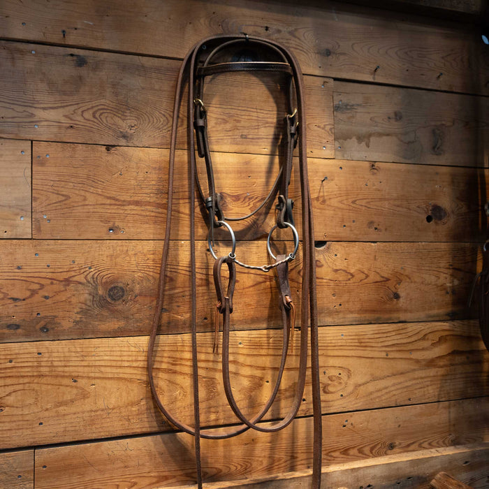 O-Ring Twisted Snaffle Bridle Rig Tack - Rigs MISC