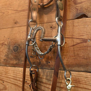 Bridle Rig - Silver Accented Headstall Correciton Bit SBR520 Sale Barn MISC   